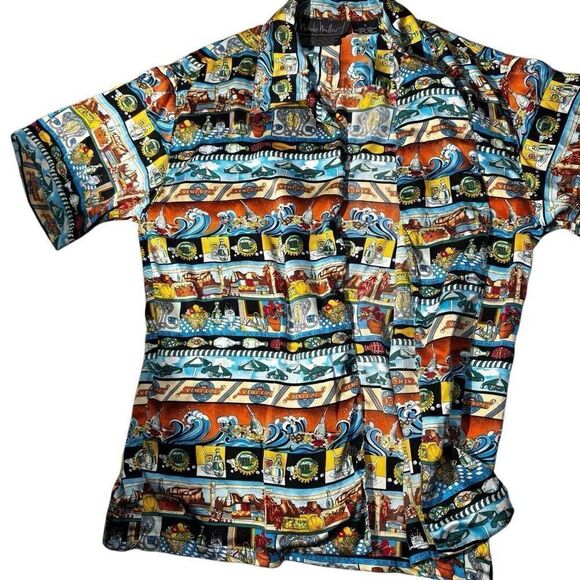 Rare 1992 Nicole Miller Perrier Silk Top Sz Small - Picture 6 of 10